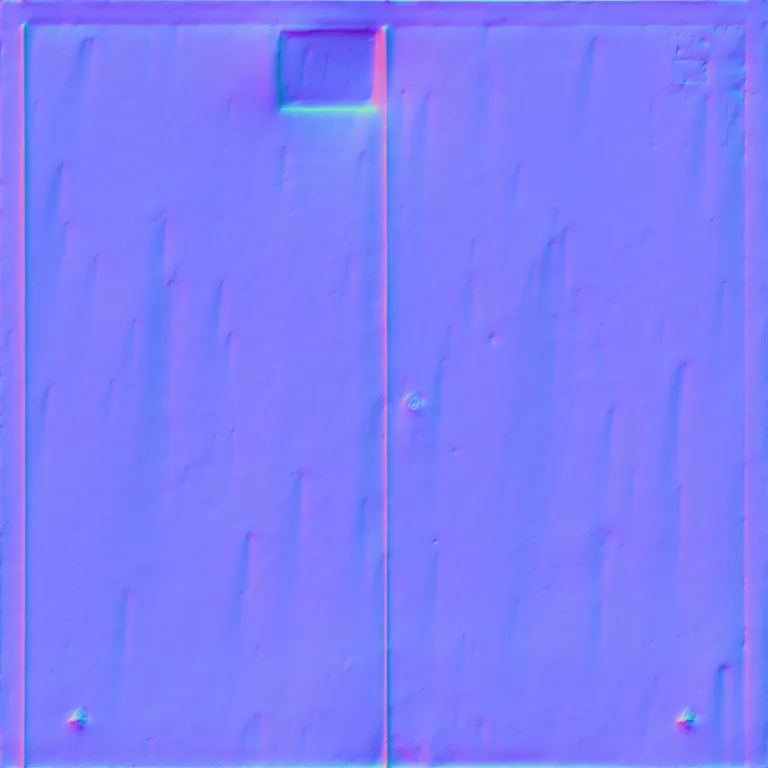 Normal Map for Doors Metal Green3