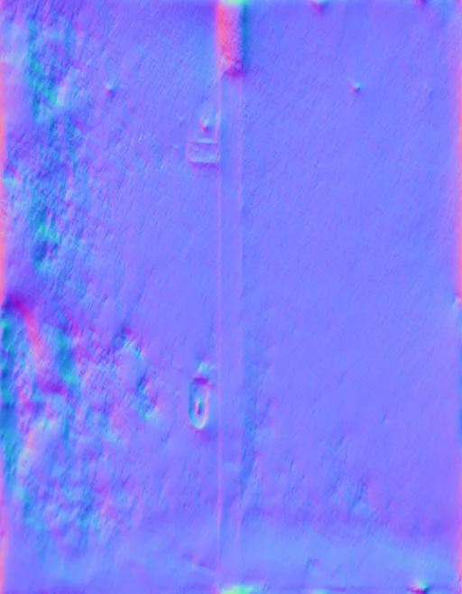 Normal Map for Doors Steel Heavyduty Rusted4