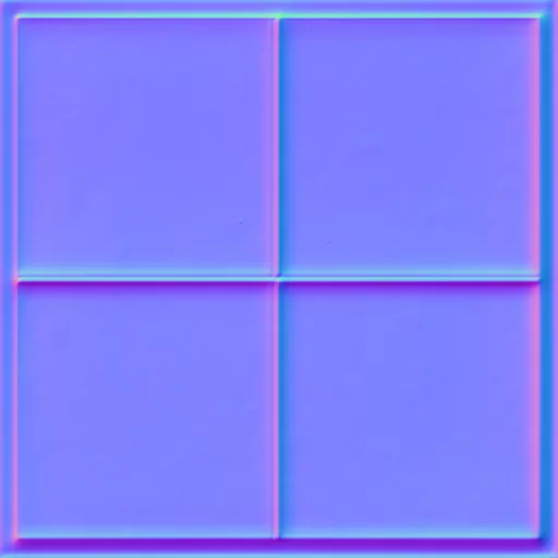 Normal Map for Bt Glass Window With Frame2 By Linda Kellie
