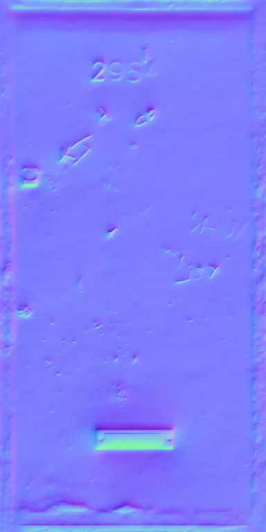 Normal Map for Door Front Defaced3