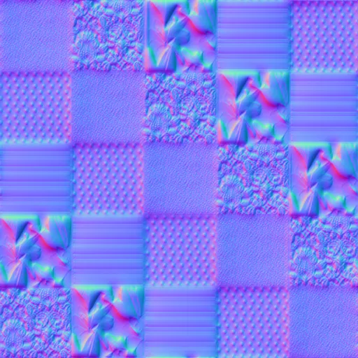 Normal Map for Bt Patchwork Green By Linda Kellie