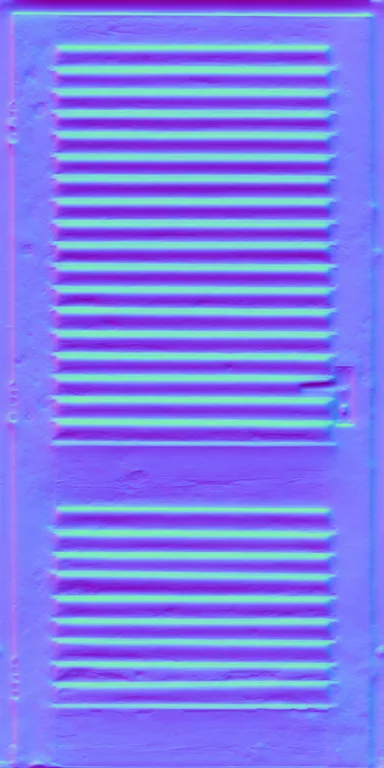 Normal Map for Door Wood Lattice Concrete