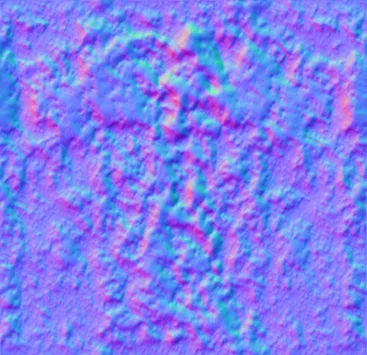 Normal Map for Gumdrop Texture Red