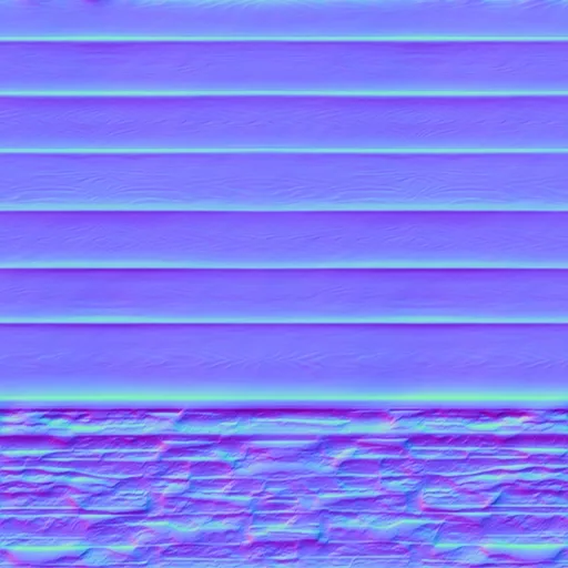 Normal Map for Siding Red Stone Foundation