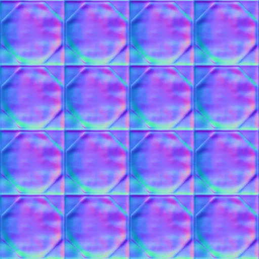 Normal Map for Bt Tile2 White2 By Linda Kellie