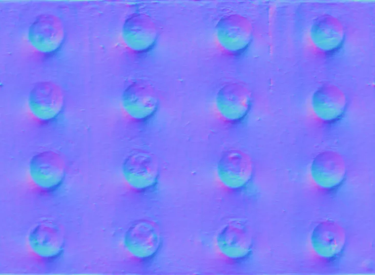 Normal Map for Metal Girder Studded2