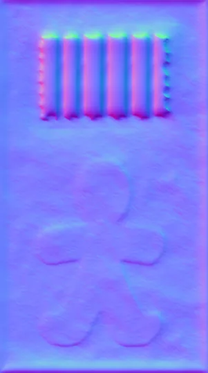 Normal Map for Jacey Gingerbread Door4