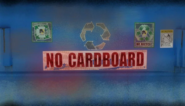 Dumpster Recycle Front Dirty main texture preview