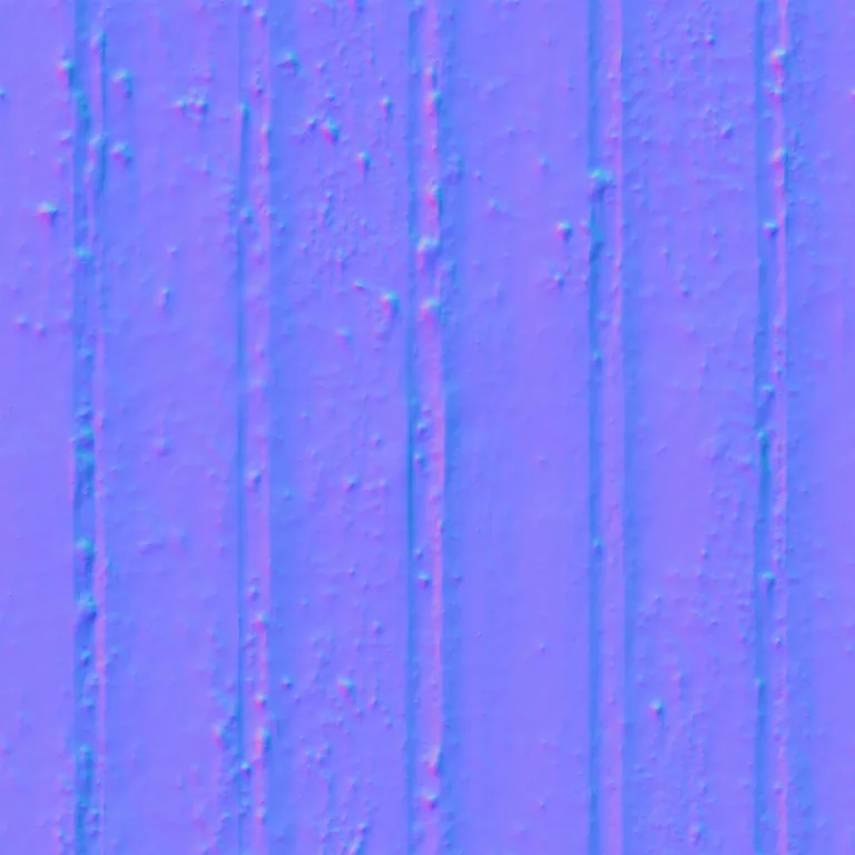 Normal Map for Metal Ribbed Plate Rusty