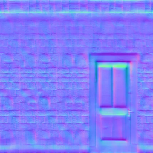 Normal Map for Dirty3 Wall With Door