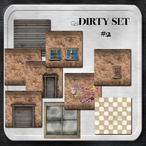 Sign Dirty Texture Set2 main texture preview
