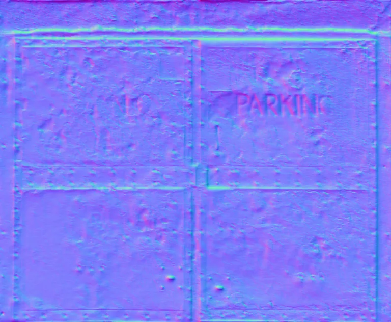 Normal Map for Doors Steel Heavyduty Rusted