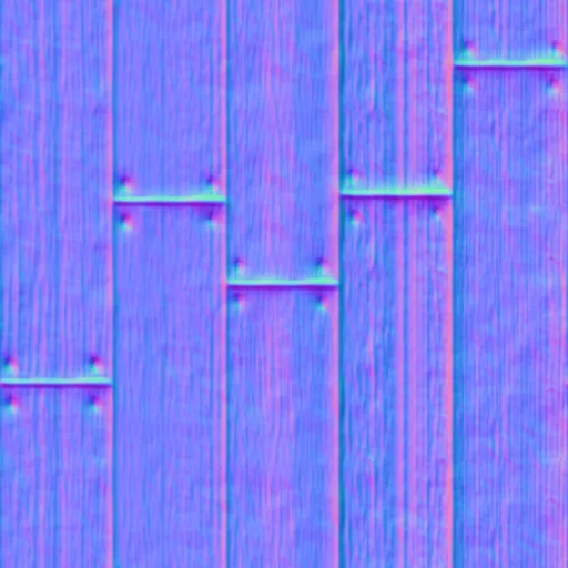 Normal Map for Texture Nautical Deck Boards