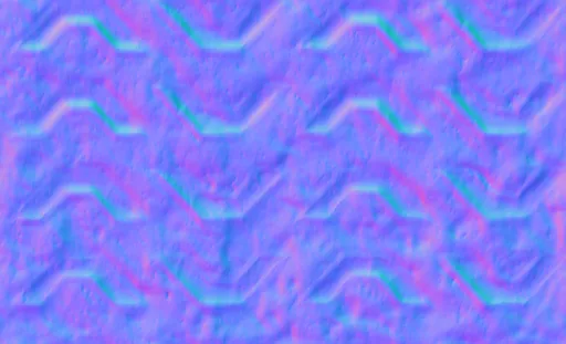 Normal Map for Metal Zig Zag