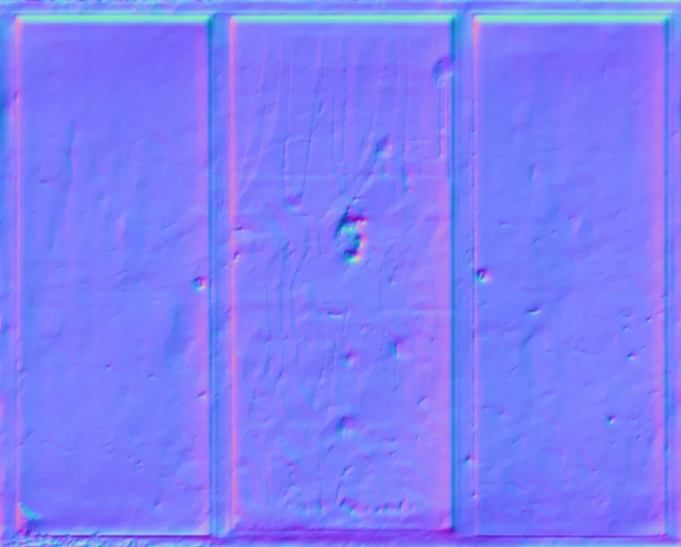 Normal Map for Doors Wood Double