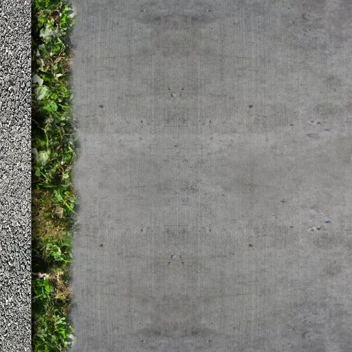 Zadaroo Cement Rocks Grass Edge Left main texture preview
