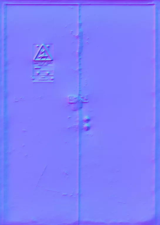 Normal Map for Doors Steel Danger2