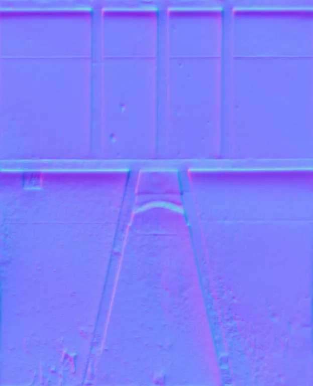Normal Map for Dumper End Brown2