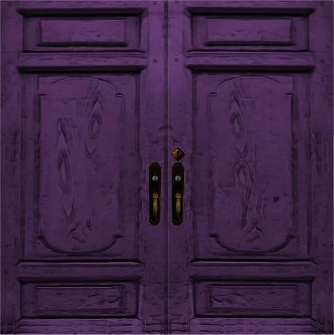 Jacey Gothic Door Purple Hardware main texture preview