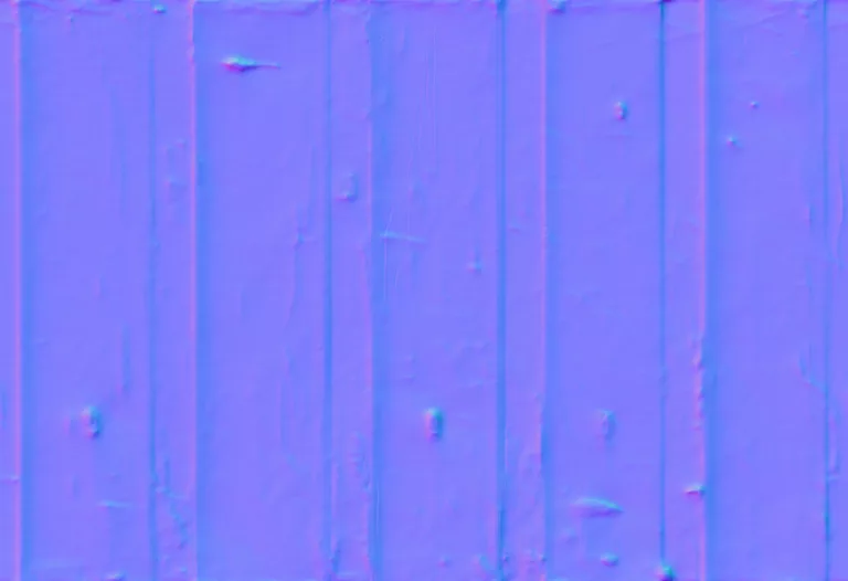 Normal Map for Metal Ribbed Orange