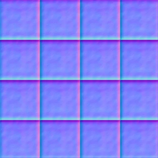 Normal Map for Brown Cement1 Tiles