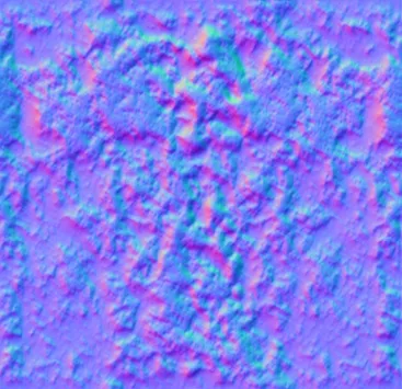 Normal Map for Gumdrop Texture Orange