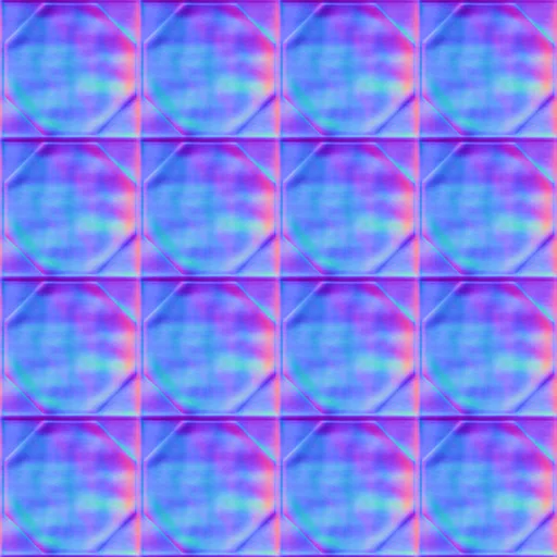 Normal Map for Bt Tile2 Black2 By Linda Kellie