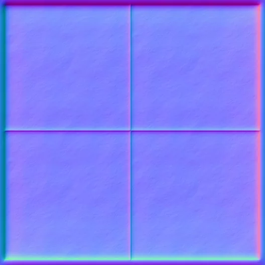 Normal Map for Gray Cement1 Tiles Border