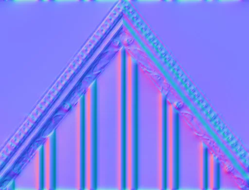 Normal Map for Holiday House Gable