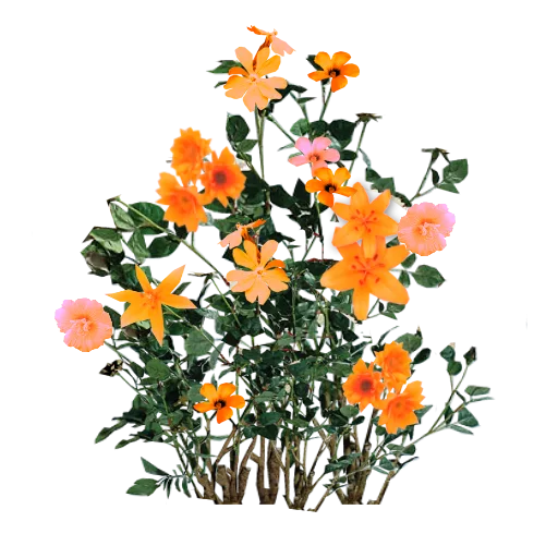 Peach Flower Bunch texture preview