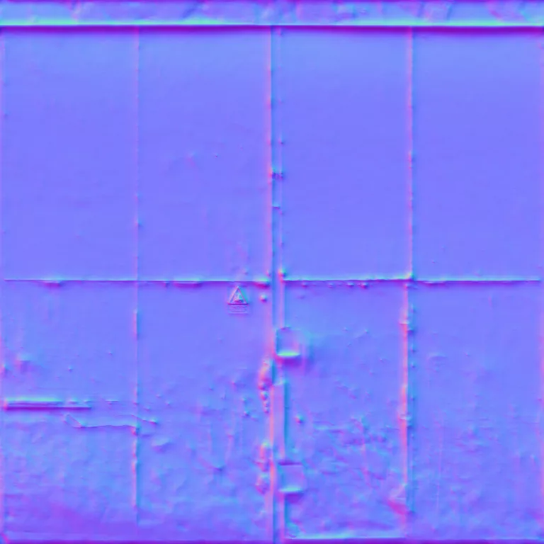 Normal Map for Doors Steel Sliding2