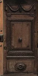 Dark Wood Medieval Door main texture preview