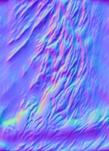 Normal Map for Jacey Chocolate Drop Wrapper Texture