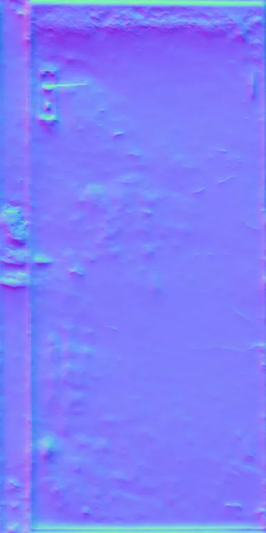 Normal Map for Door Steel Worn White