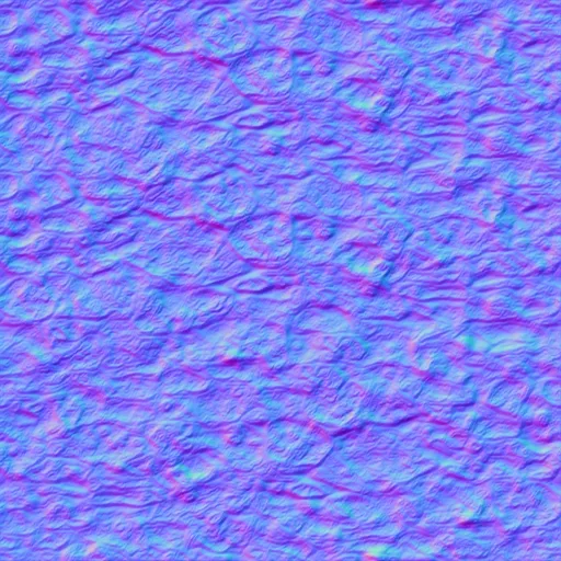 Normal Map for Castle Gray Rock Wall