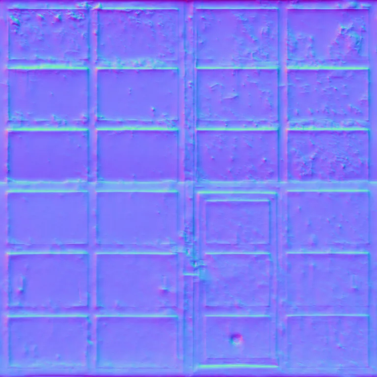 Normal Map for Doors Steel Warehouse
