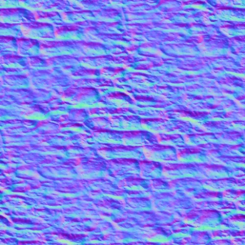 Normal Map for Old Stone Wall Seamless 500X500 Cc By Maria Korolov