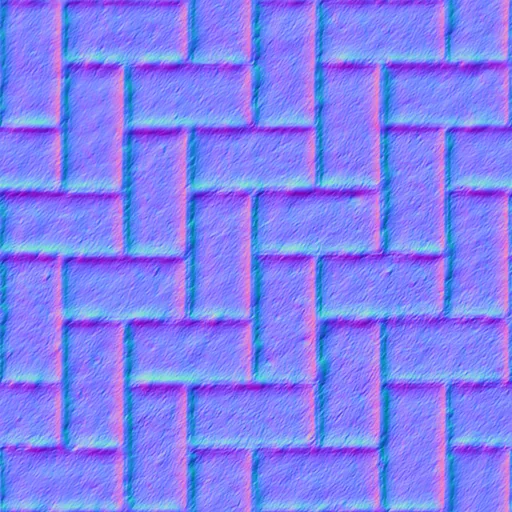 Normal Map for Ground Brick Parker2