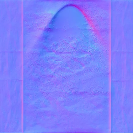 Normal Map for Castle Cement Wall With Light2
