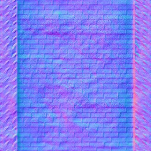 Normal Map for Grunge Bricks3
