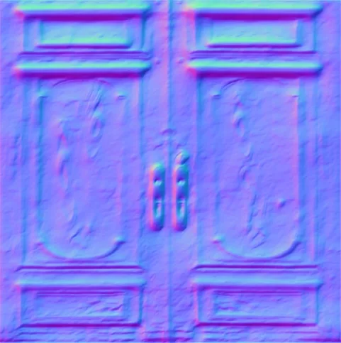 Normal Map for Jacey Gothic Door Brown Hardware