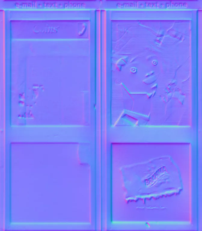 Normal Map for Phonebox Sides1