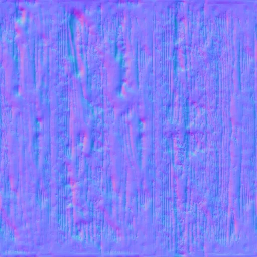 Normal Map for Old Wood Chipped Paint Planks Brown