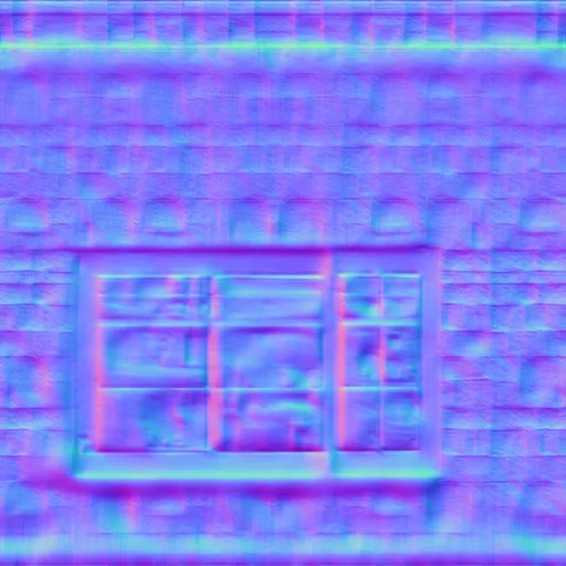 Normal Map for Dirty3 Wall2 With Store Window2