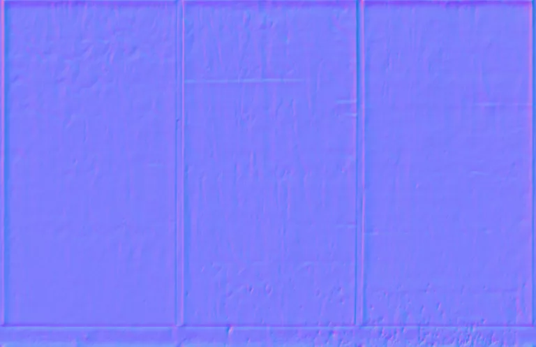 Normal Map for Wall Wood Boards Blue