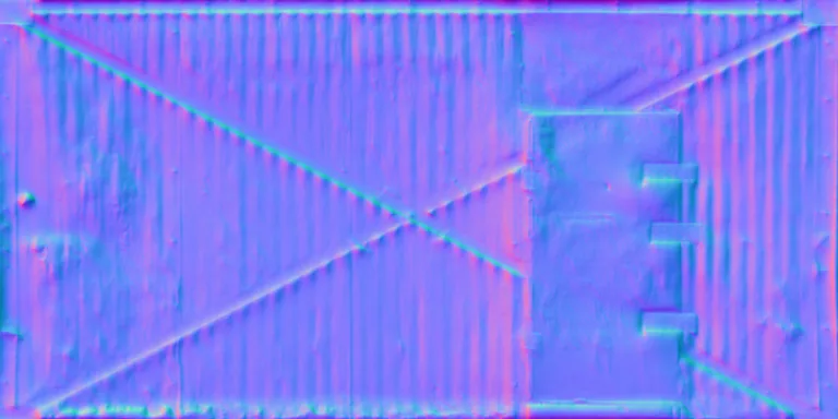 Normal Map for Door Steel Xlarge Rustic
