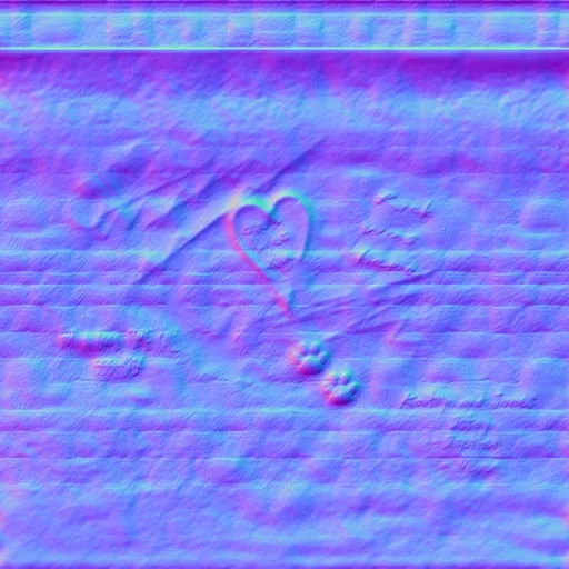 Normal Map for Dirty4 Wall 5