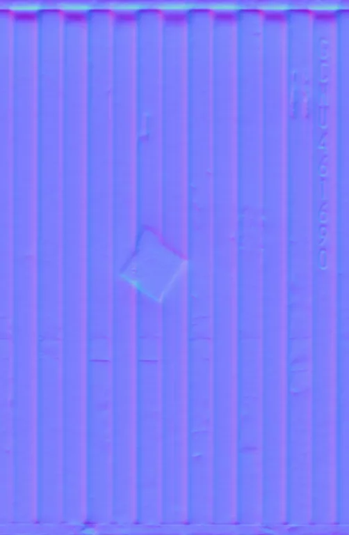 Normal Map for Metal Corrugated3