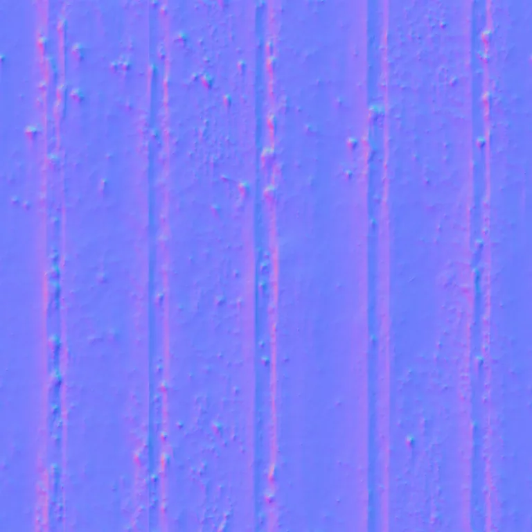 Normal Map for Metal Ribbed Plate Rusty
