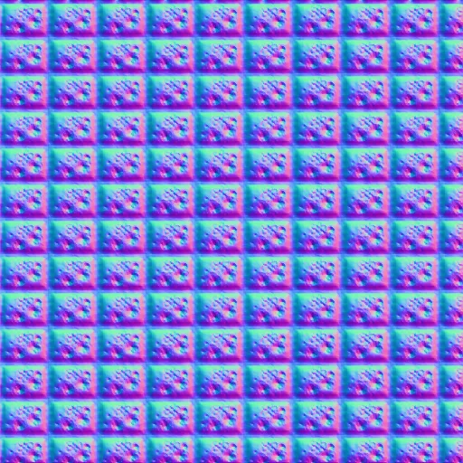 Normal Map for Jacey Spring Breeze Flower Patches By Linda Kellie